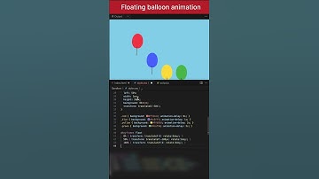Floating balloon animation | HTML CSS