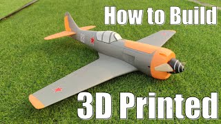 How to Build RC 3D Printed Lavochkin La-11 Rc plane