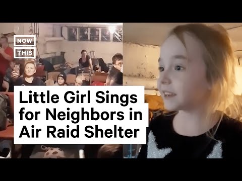 Ukrainian Girl Sings 'Let It Go' in Bomb Shelter