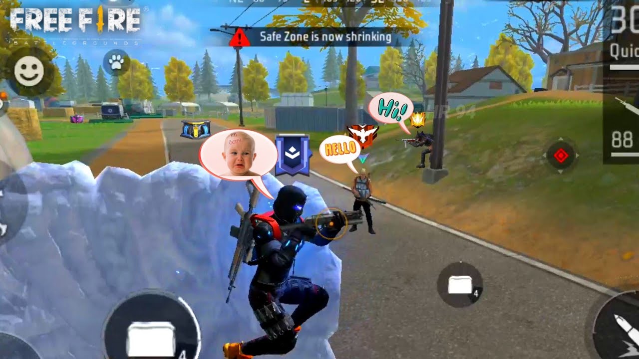 BR rank solo vs solo gameplay in free fire - YouTube