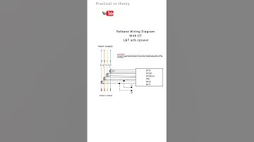 release wiring diagram SR18g, DN1, SR71, SR21i  L&t acb cpower#shorts #shortvideo #viralvideo