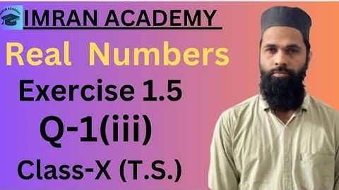 Real Numbers, Exercise 1.5, Q-1(iii), Class 10, #ssc #green board #education