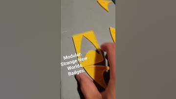 Test fitting my modular 3D printed Star Trek Strange New Worlds badges