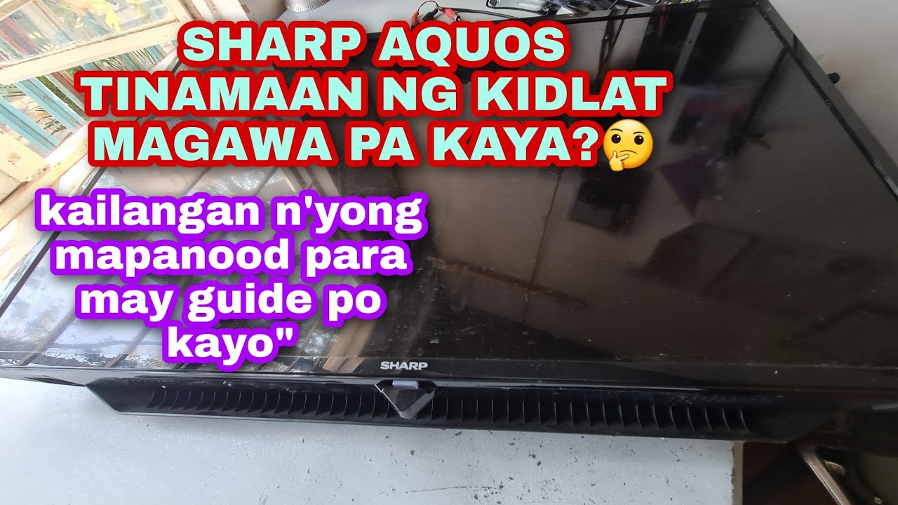 SHARP AQUOS 32" NAKIDLATAN YouTube