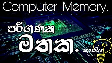 Computer Memory | පරිගණක මතක | IT කුප්පිය.