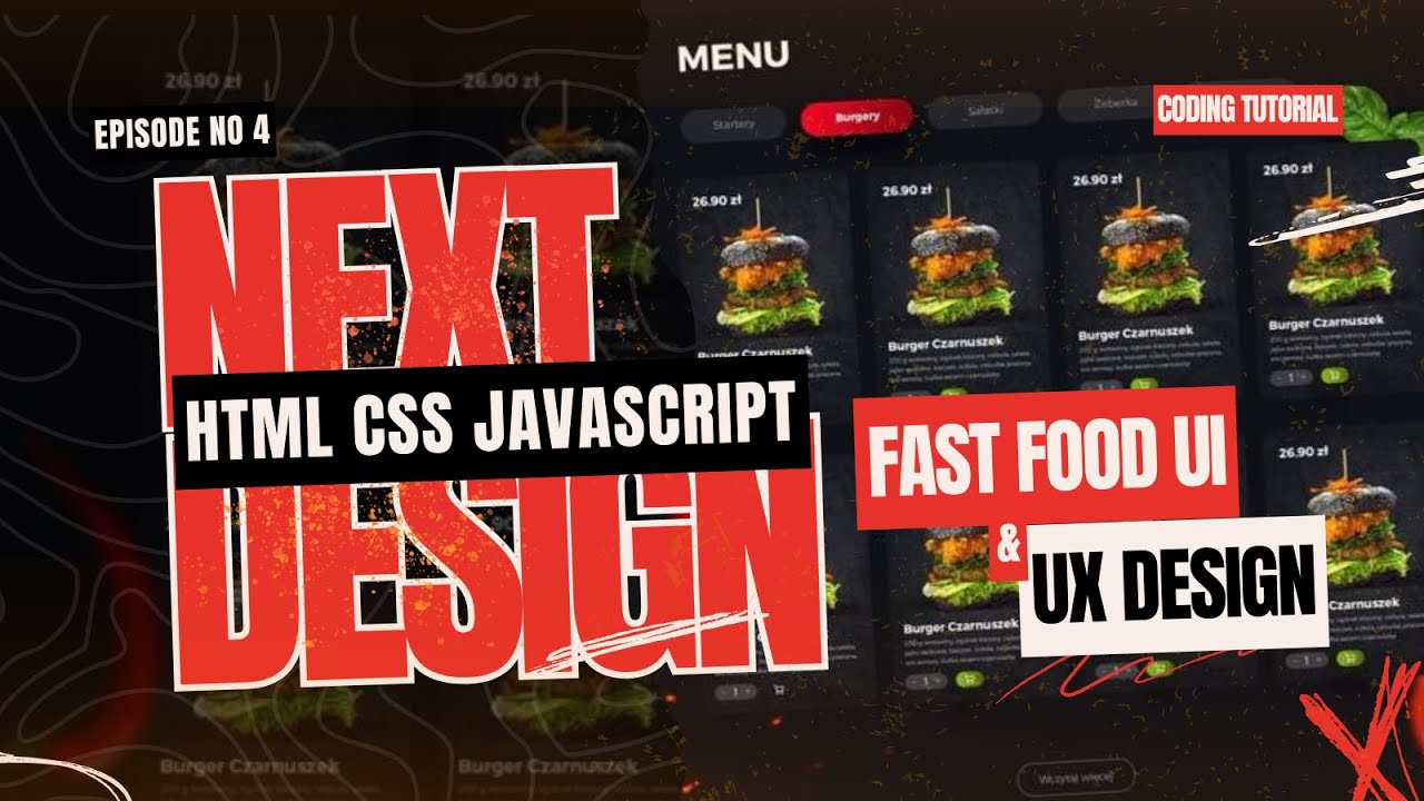 Dynamic Fast Food Website Tutorial with HTML, CSS, JS & GSAP | Smooth Scroll Animation