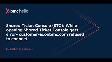 Helix ITSM: While opening Shared Ticket Console gets error