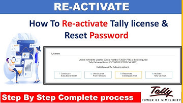 how to reactivate tally prime license // Tally license activate kaise kare @Tallyinsider