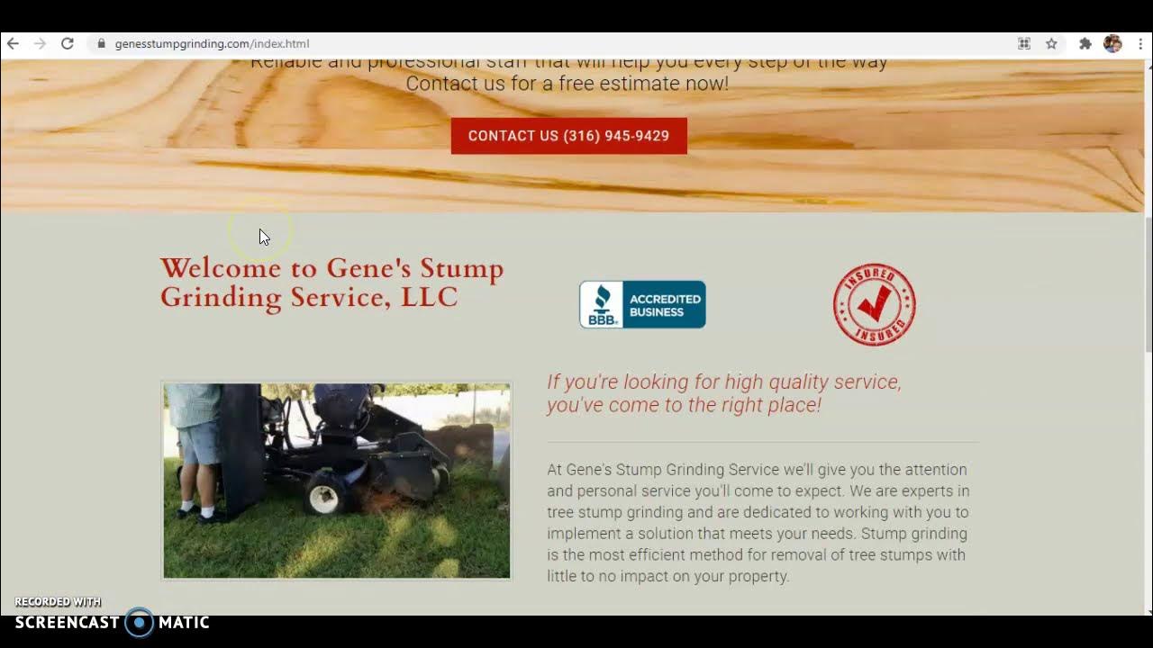 Gene's Stump Grinding Service Tree Services Wichita KS YouTube