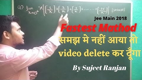 Limit having Greatest Integer Function | Limit Sandwich Theorem IIT JEE