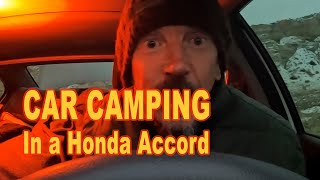 Winter Car Camping In A Honda Accord (Hondaminium) on the Utah and Arizona Border