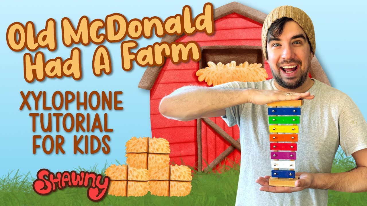 Old Macdonald Had a Farm | Xylophone Tutorial for Kids