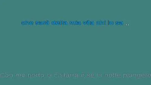 Jimmy Fontana   CHE SARA [karaoke]