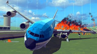 Best Airplane Crashes And Emergency Landings #17 | Besiege