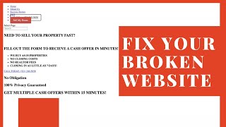 How to fix broken WordPress Website