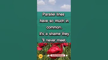 Parallel Lines Math Joke | Geometry Humor Classic