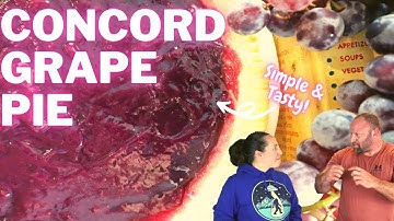 Old Fashioned Concord GRAPE PIE Filling Recipe! Tasty VINTAGE Pie Recipe!