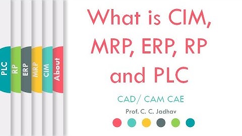 What is CIM, MRP, ERP, RP and PLC System | CAD CAM CAE | ProfCCJadhav | L15 | LLAGT #LLAGT