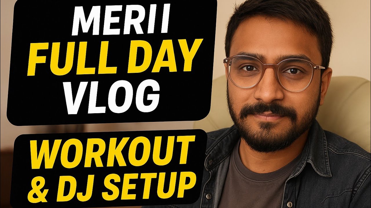 Morning Workout Vlog | Easy Cooking at Home | DJ Setup