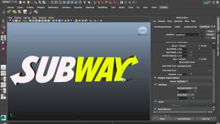 3D Logo Creation in Maya screenshot 5