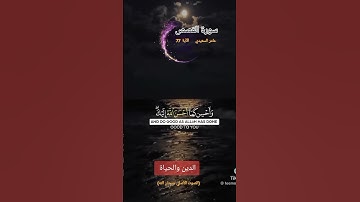 سورة القصص . الآية 77 )عامر السعيدي #قرآن#قران#قران_كريم#القرآن_الكريم #quran#اكسبلور#explore