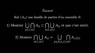 Double indexation et Quantificateurs