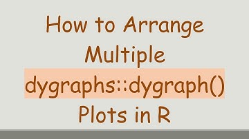 How to Arrange Multiple dygraphs::dygraph() Plots in R