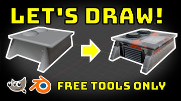 Hand-Painted Game Textures in Blender & GIMP | Easy Beginner Tutorial (Free Tools)