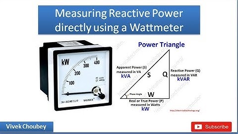 How to measure REACTIVE POWER using a WATTMETER ? - EXPLAINED