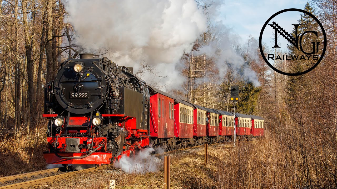 3 februari 2025 De stoomtreinen van de Harzer Schmalspur Bahnen in het Harzgebergte