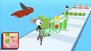 Money Race (WEEGOON) Funny Stickman All Levels Part 1 - Gameplay Walkthrough Android, iOS