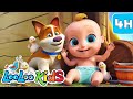 Animal Sounds Song & More | 4-Hour LooLoo Kids Compilation | Learn and Play with Music