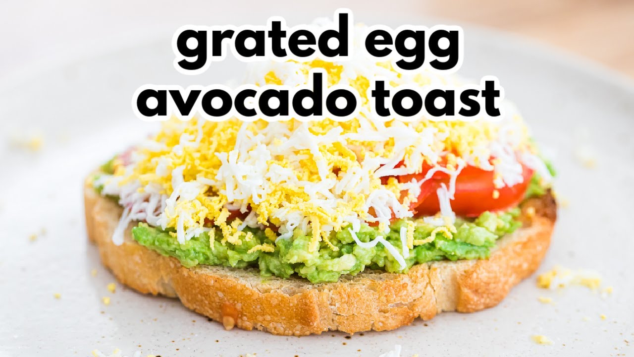 Grated Egg Avocado Toast Viral Tiktok Recipe YouTube