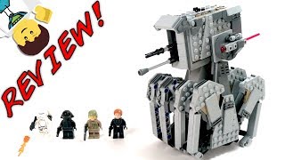 LEGO Star Wars 75177 FIRST ORDER HEAVY SCOUT WALKER Review! | The Last Jedi 2017 Set! | General Hux