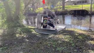 Hookman tries out his new boat