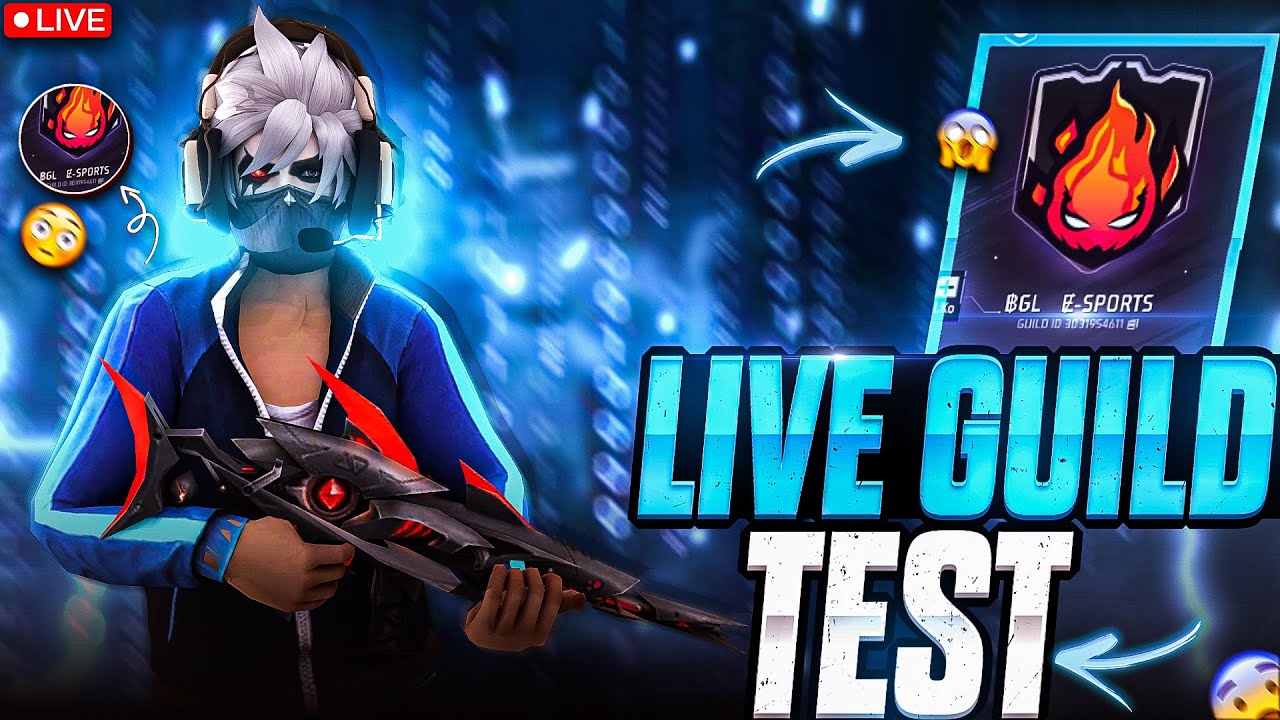 FF LIVE GUILD TEST 🔴 | LIVE GUILD TEST / FREE FIRE LIVE CUSTOM # ...