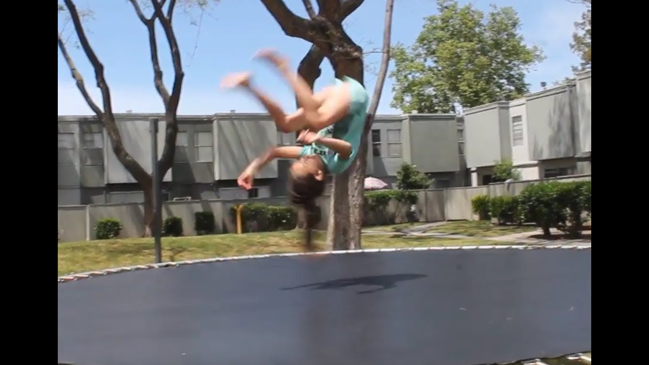 gymnastics on trampoline YouTube