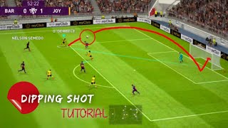 How to Perform Effective DIPPING Shot [New method] | Efootball Pes 22 Mobile