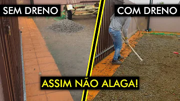 Como fazer um dreno em Gramado?