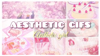 Aesthetic Anime Gifs -- Soft pink 🌸🦋#Shorts screenshot 1