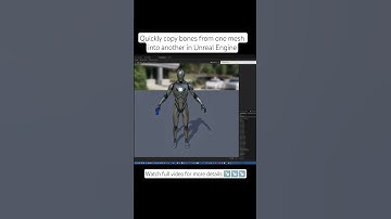 How to quickly copy bones between meshes in Unreal Engine #tutorial #gamedevelopment #unrealengine