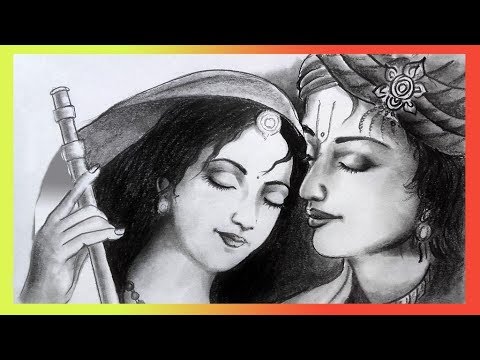 RADHA AND KRISHNA  PENCIL SKETCHES  A MYTHOLOGY BLOG