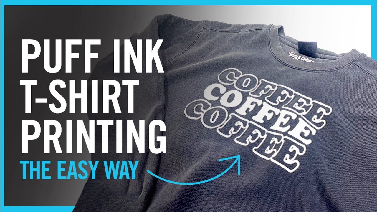 Hurtig fordel Vanære Printing Puff Ink T-Shirts The Easy Way | Screen Printed Puff Transfers -  YouTube