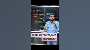INDIAN AIRFORCE 02/2026 || RESULT DATE