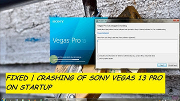 Fixed | Sony Vegas Pro 13 Crash On Startup on Win 7