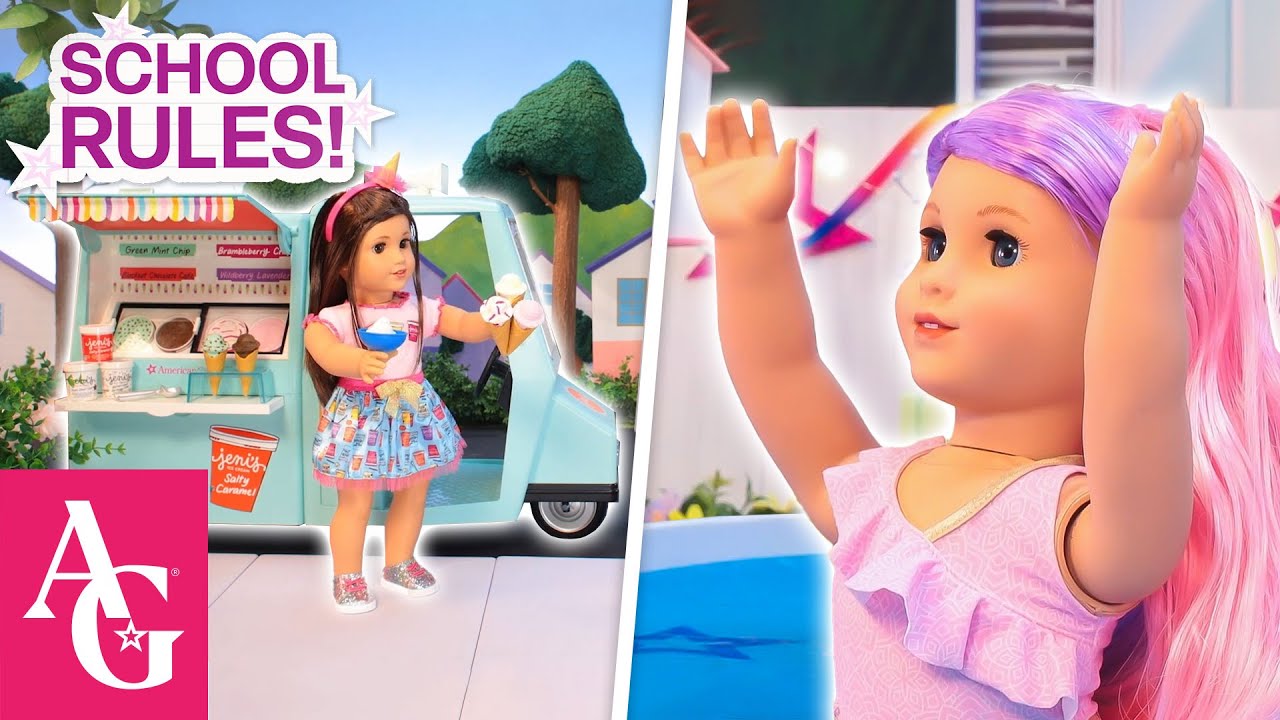End Of Summer Glam Bash Pool Party! | EP 1 | American Girl Adventures: School Rules! | NEW SERIES ✨