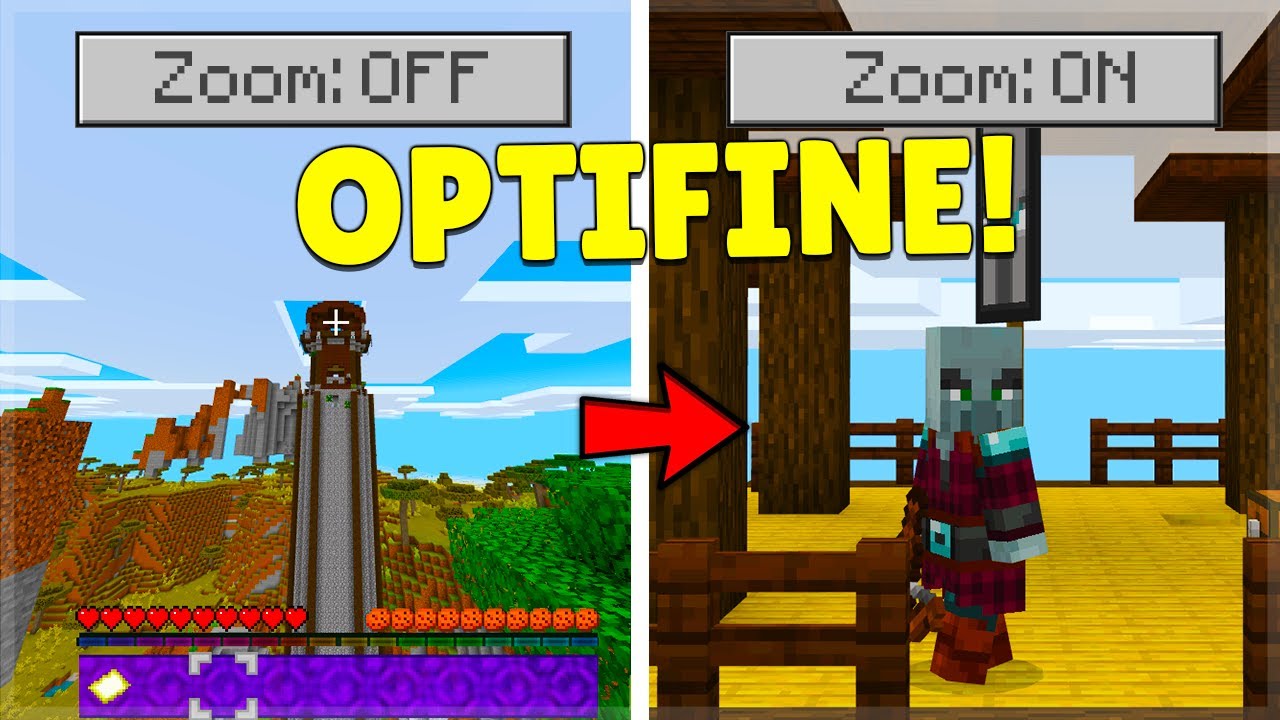 How To Install Optifine Zoom For Minecraft Bedrock Edition Youtube