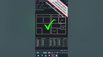 YQArch Plugin - Auto Wall & Plan Area Table #autocad #architecture