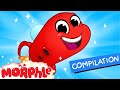 My Red Space Ship + 1 hour non stop kids videos -- my magic pet morphle