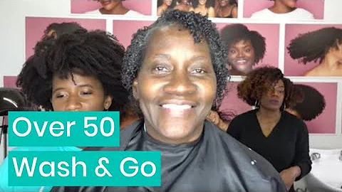 Natural Hair Care Over 50 - My First Wash and Go! Silver Hair